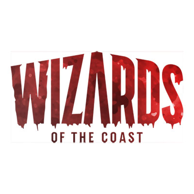 Wizards of the Coast Logo in Dripping Red