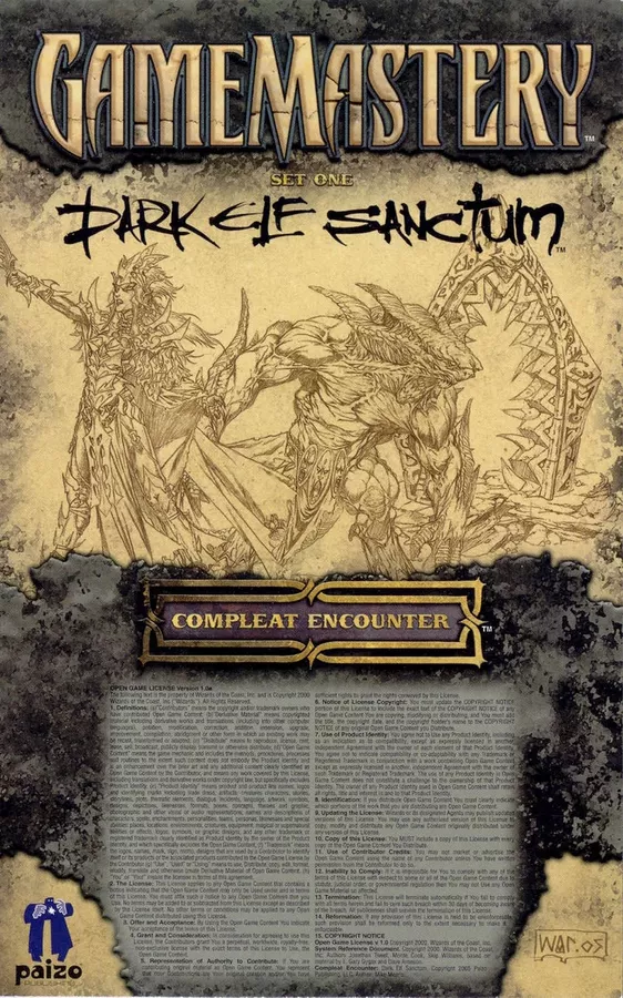 Gamemastery: Dark Elf Sactum
